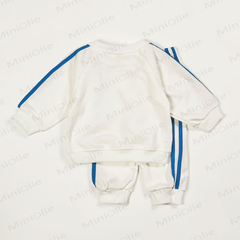 AL DENTE Baby Toddler Pasta Blue Striped 2-piece Set