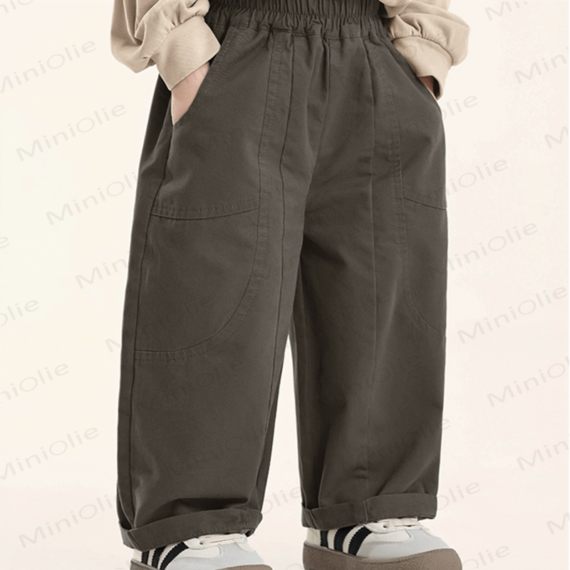Toddler Boy Plain Grey Loose Pants
