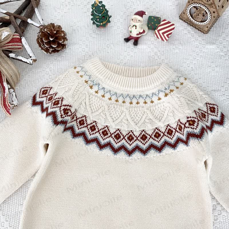 Kid Christmas Jacquard Sweater