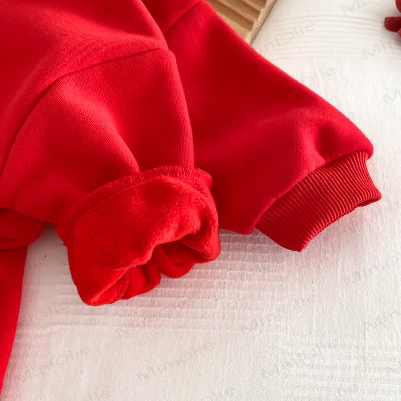 MERRY CHRISTMAS Baby Hooded Romper