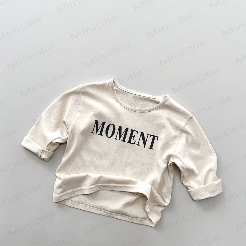MOMENT Toddler Letter Printed T-Shirt