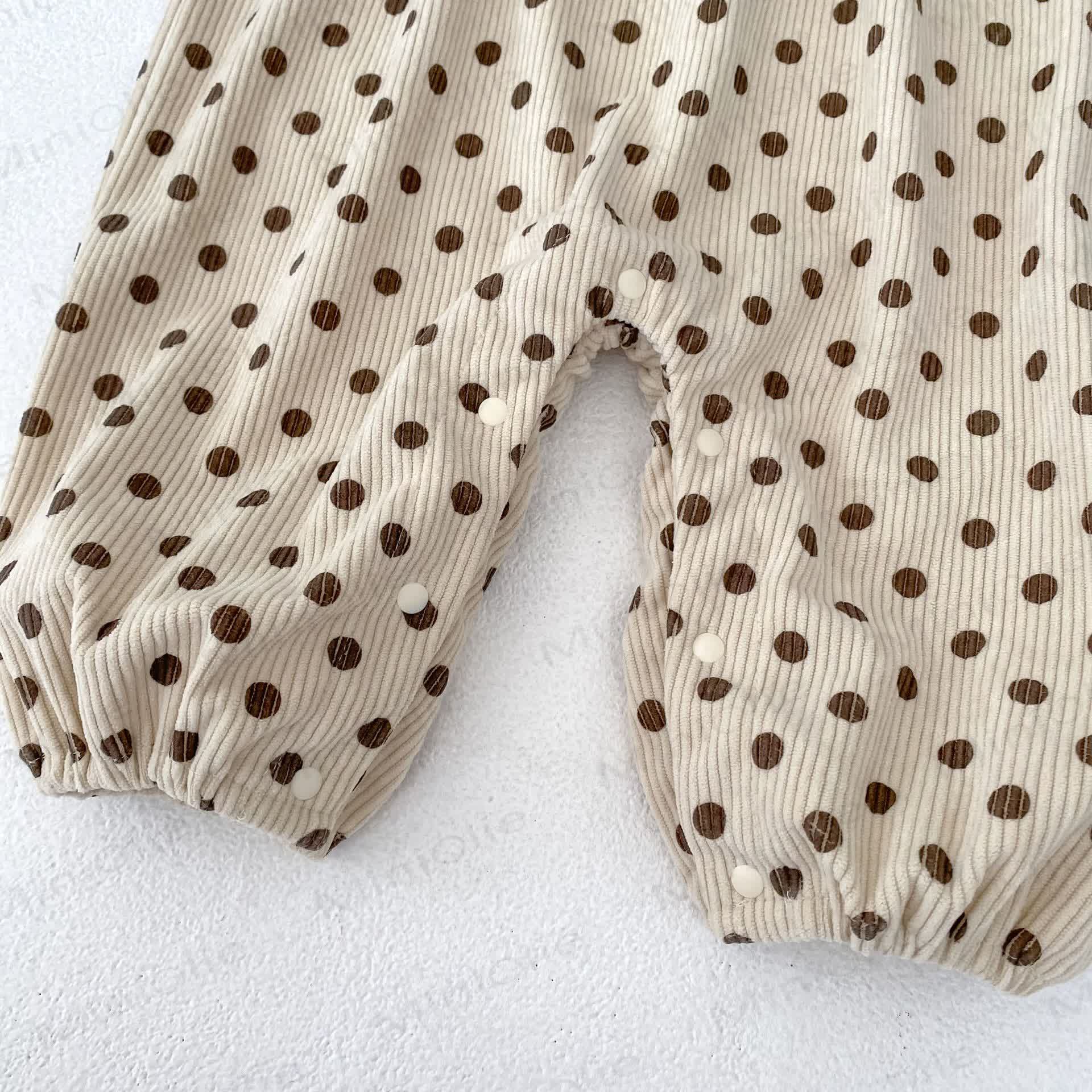 Baby Girl Polka Dot Overalls
