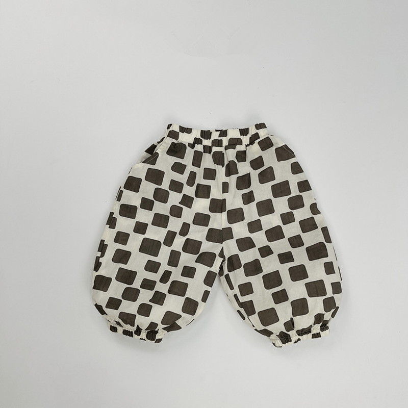 Toddler Loose Retro Pattern Design Pants