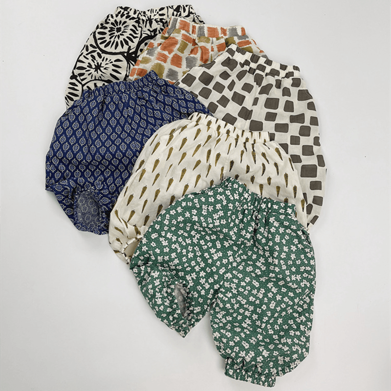 Toddler Loose Retro Pattern Design Pants