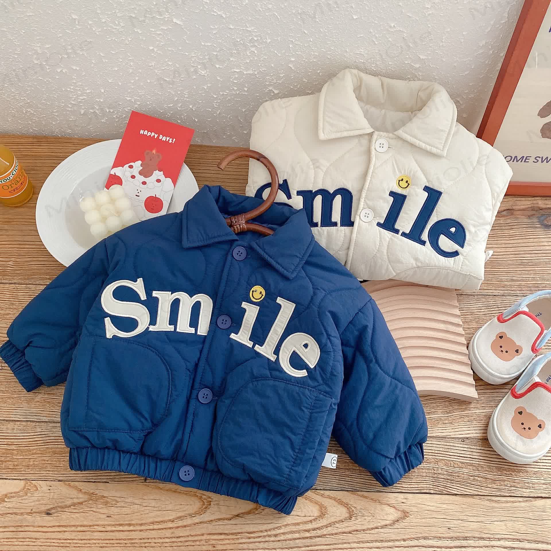 SMILE Baby Toddler Polo Quilted Coat