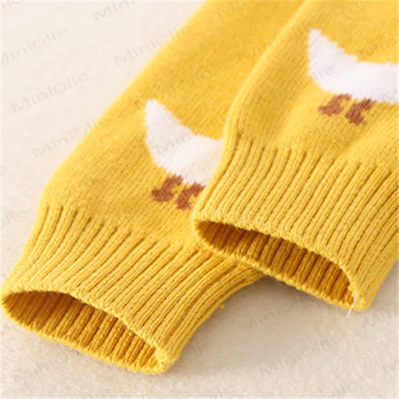 Baby Knitted Goose Yellow Romper