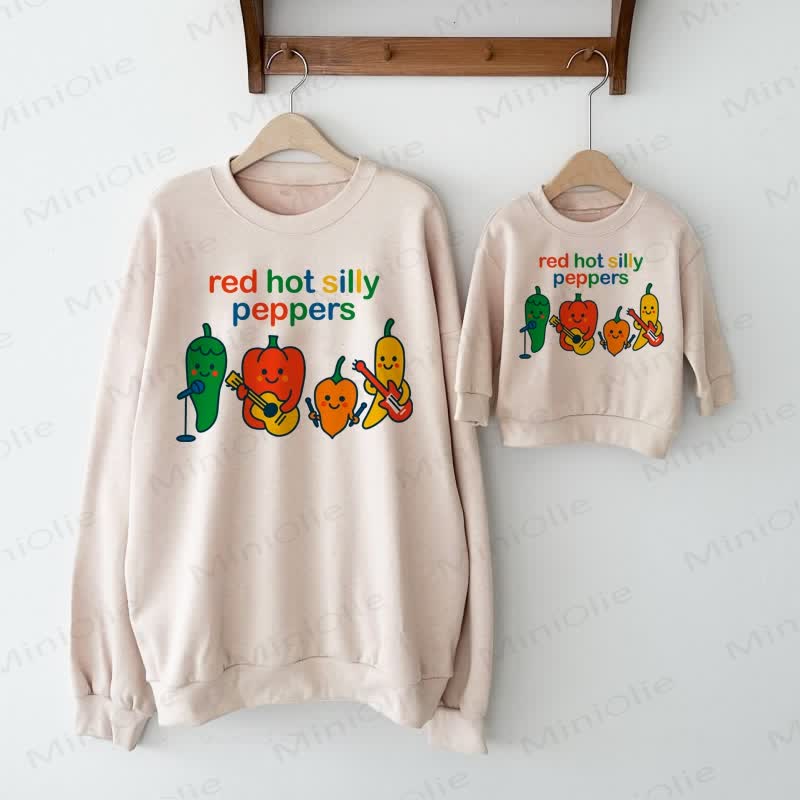 RED HOT SILLY PEPPERS Beige Family Sweatshirt