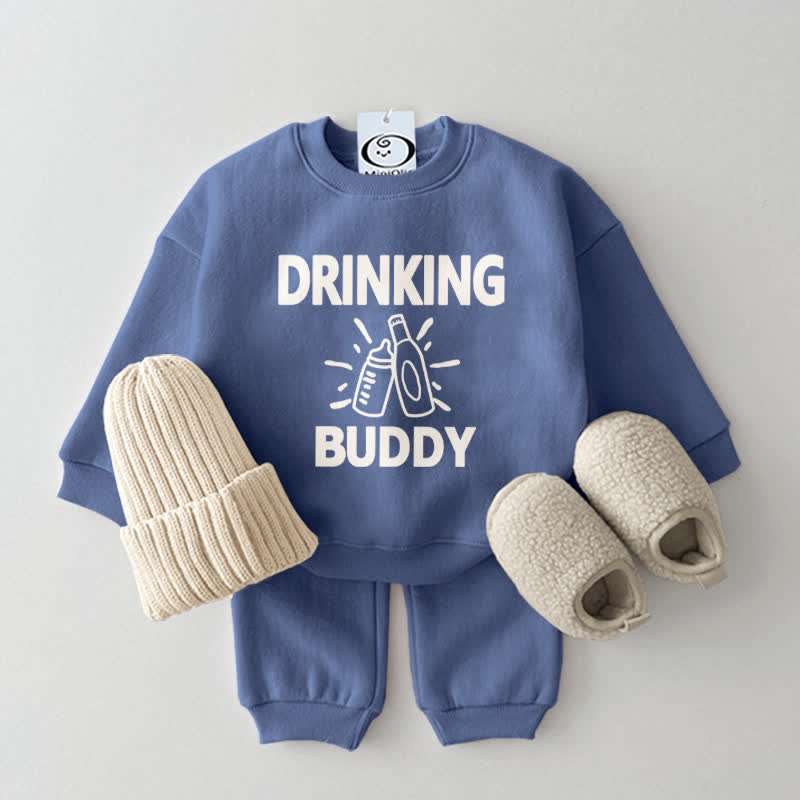 DRINKING BUDDY Baby Slogan Set