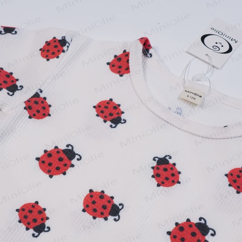 Baby Ladybird Waffle 2-piece Set