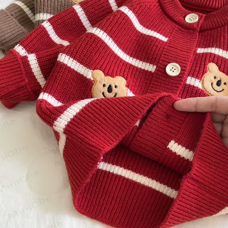 Baby Bear Striped Cardigan
