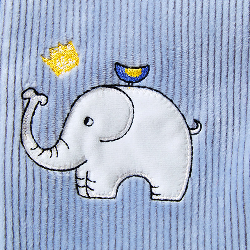 Baby Fleece Lined Cute Animal Romper