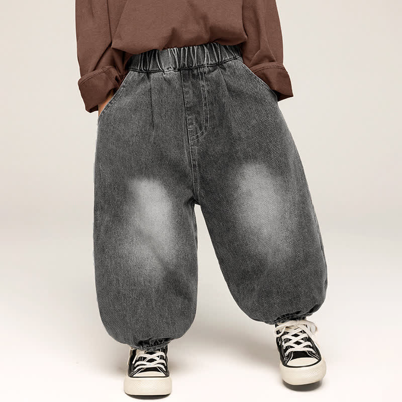 Toddler Simple Denim Jogger Pants