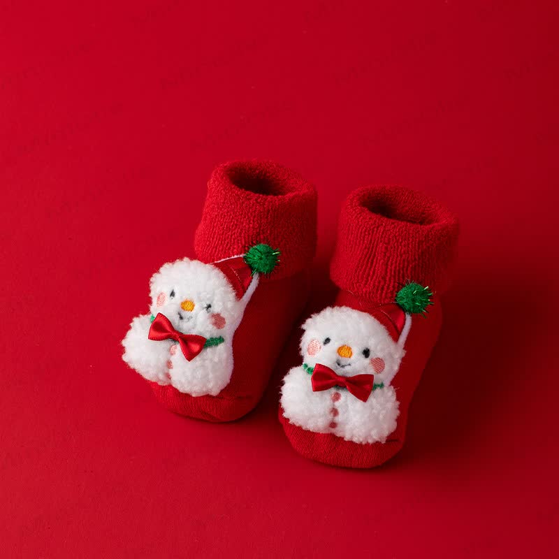 Baby Toddler Fleece Lined Christmas Socks