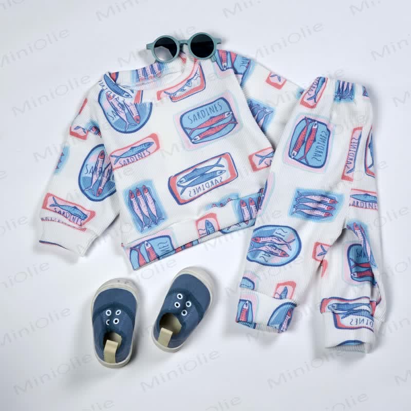 Baby Waffle Canned Sardines 2-piece Set