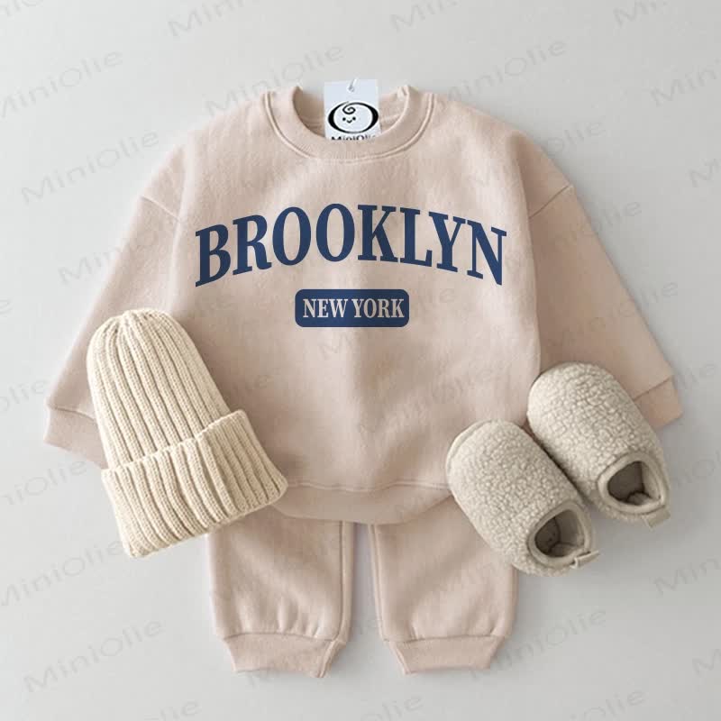 BROOKLYN NEW YORK Baby 2-piece Beige Set