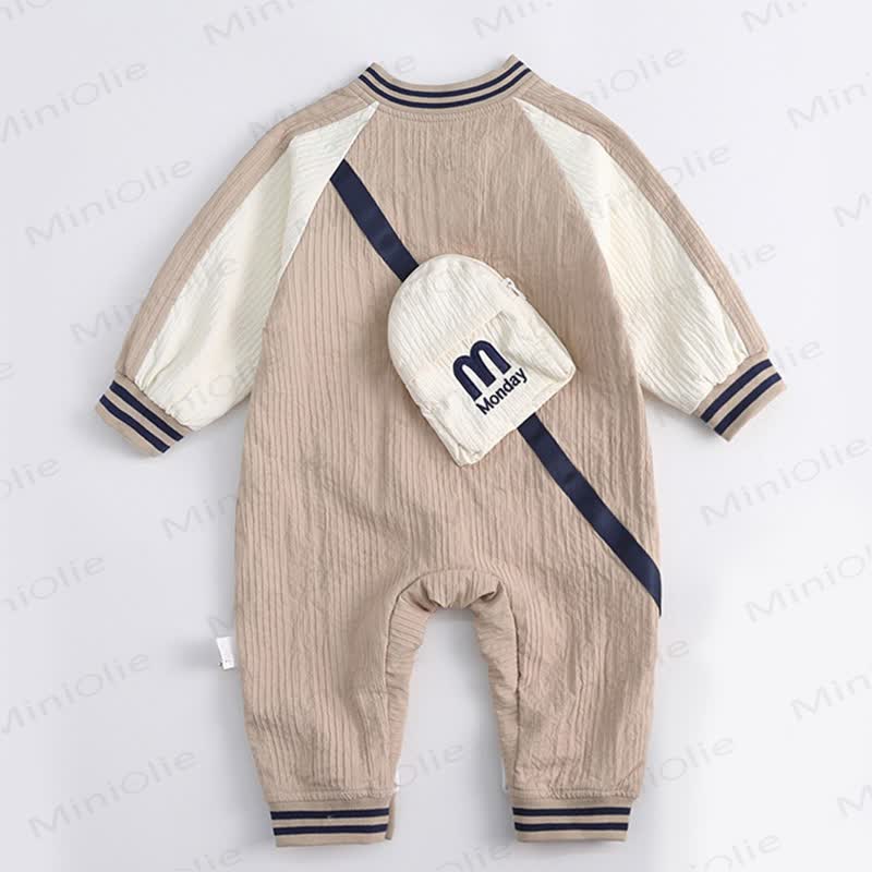 MONDAY Baby Contrast Sleeves Romper