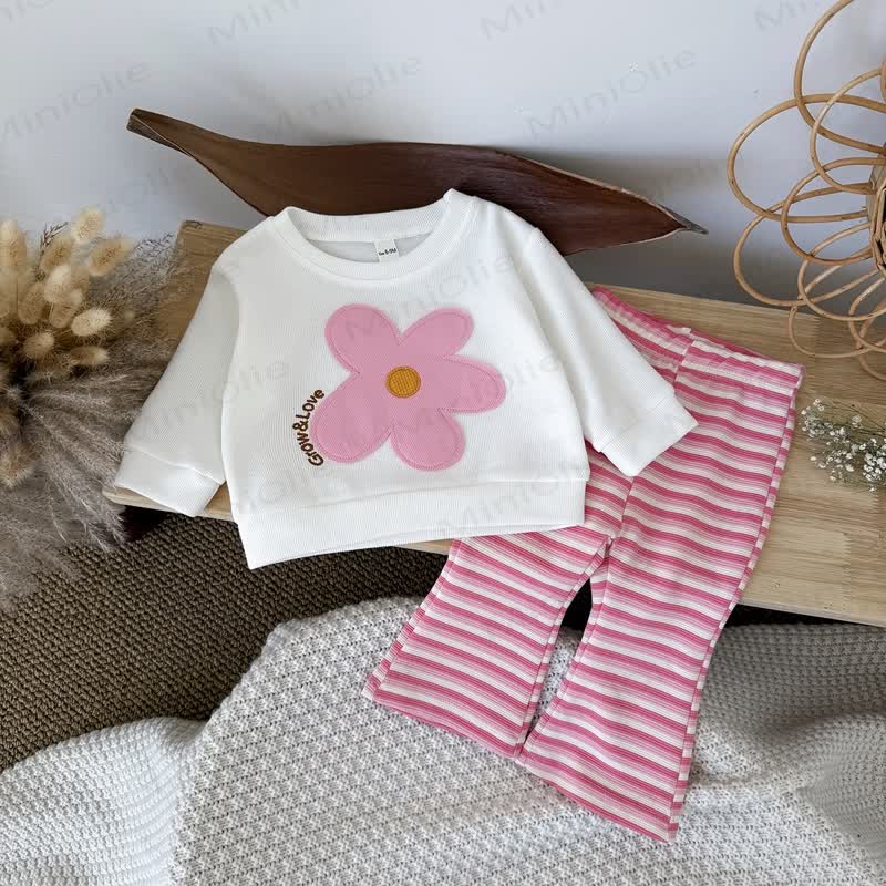GROW&LOVE Baby Girl 2-Piece Flower Set