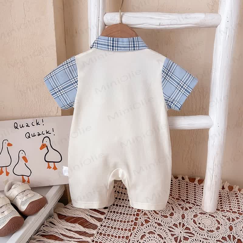 Baby Gentleman Puppy Patch Romper