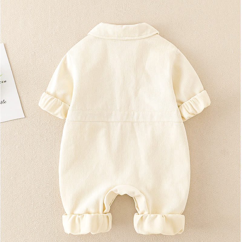 Baby Lovely Bear Polo Collar Romper