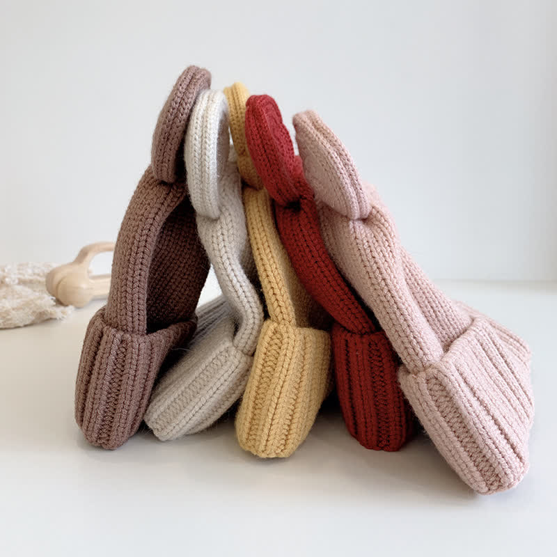 Baby Bear Ears Knitted Beanie