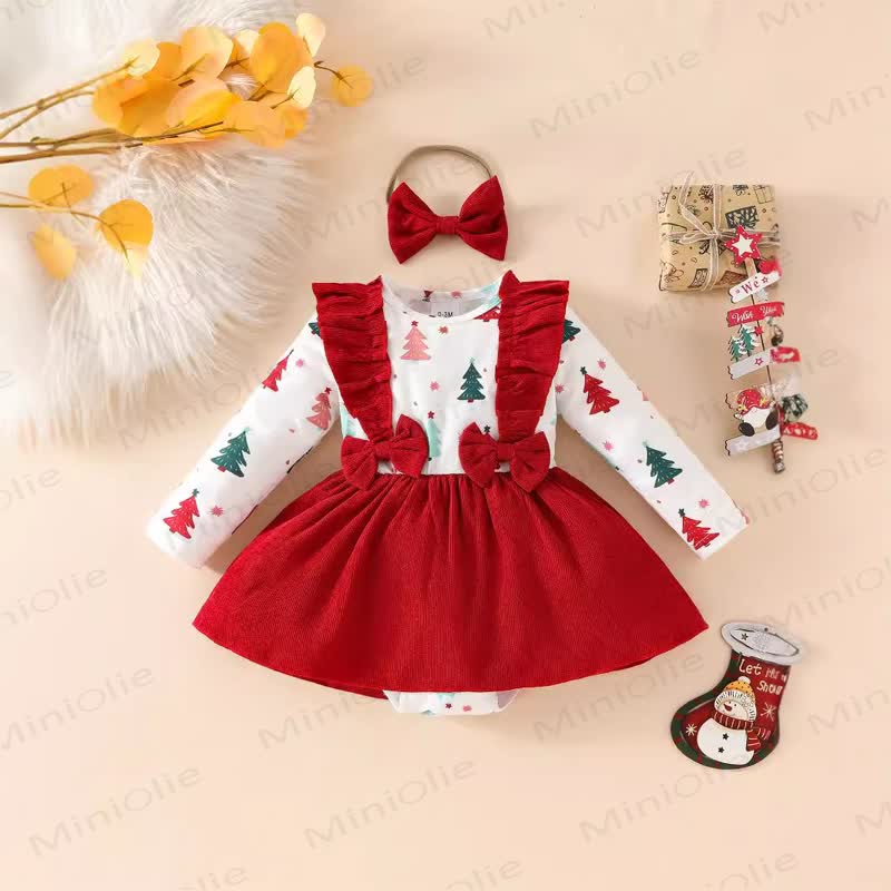 Baby Christmas Tree Fake 2pcs Bodysuit