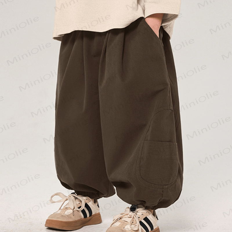 Toddler Plain Design Loose Jogger Pants