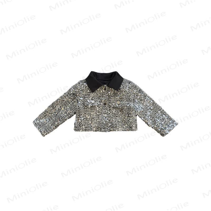Toddler Girls Sequins Black 2-piece Set Dress