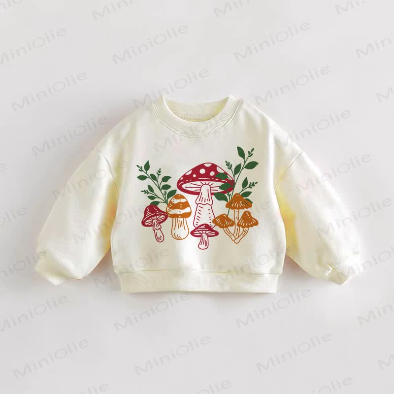 Baby Toddler Colorful Mushroom Sweatshirt