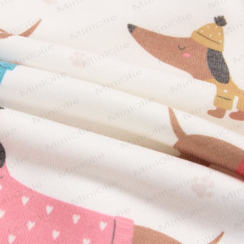 Baby Toddler Dachshund White Sweatshirt