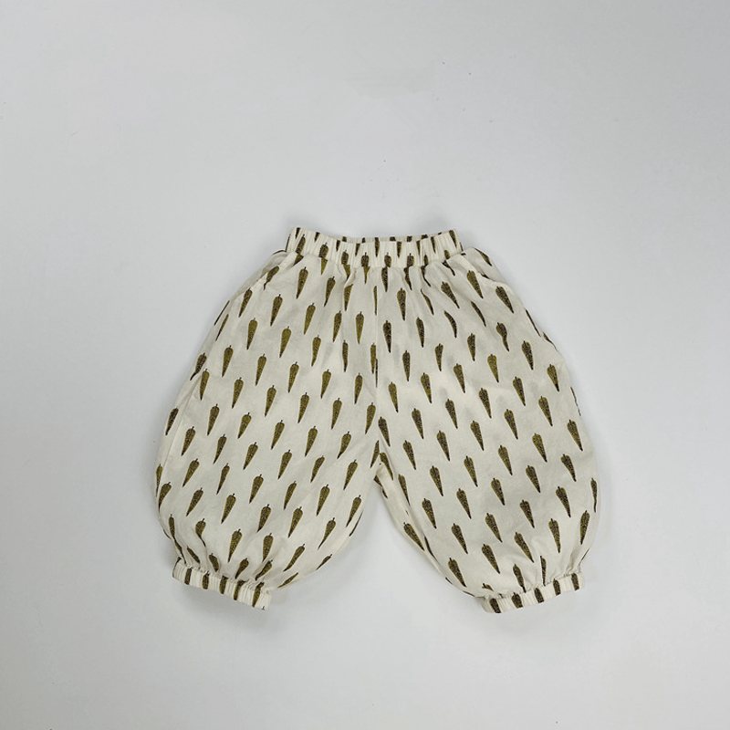 Toddler Loose Retro Pattern Design Pants