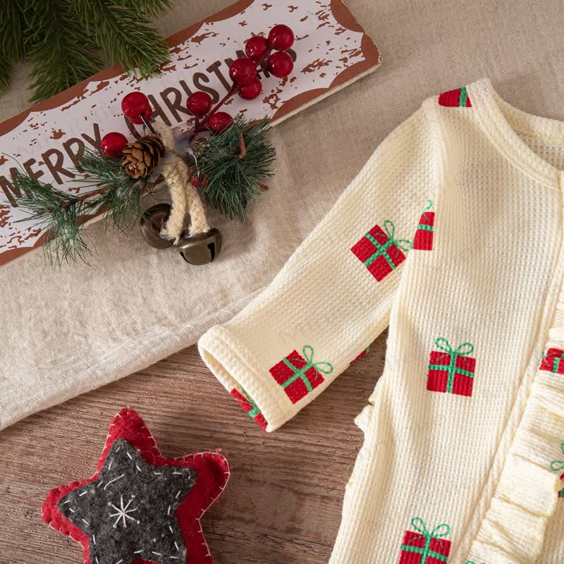 Baby Headscarf Christmas Romper