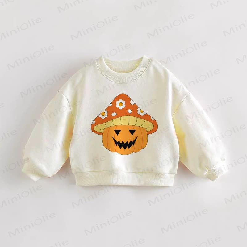 Baby Toddler Pumpkin Mushroom Sweatshirt