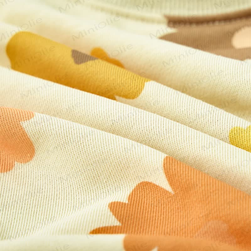 Baby Flower Sweatshirt and Pants 2-piece Set