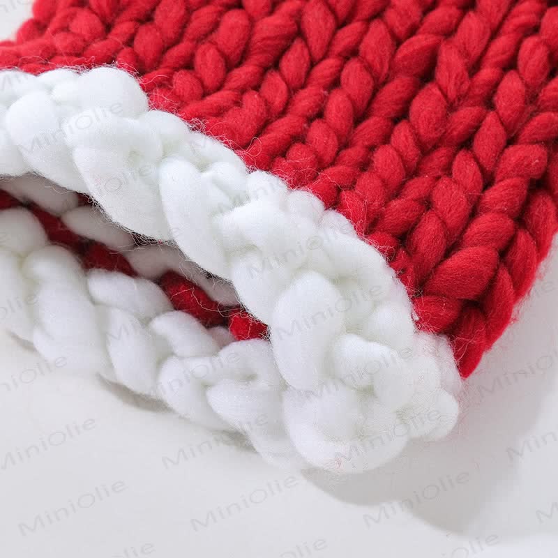 Baby Lovely Knitted Christmas Beanie