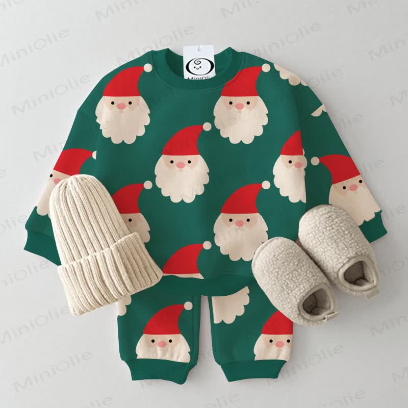 Baby Santa Claus Green 2-piece Set