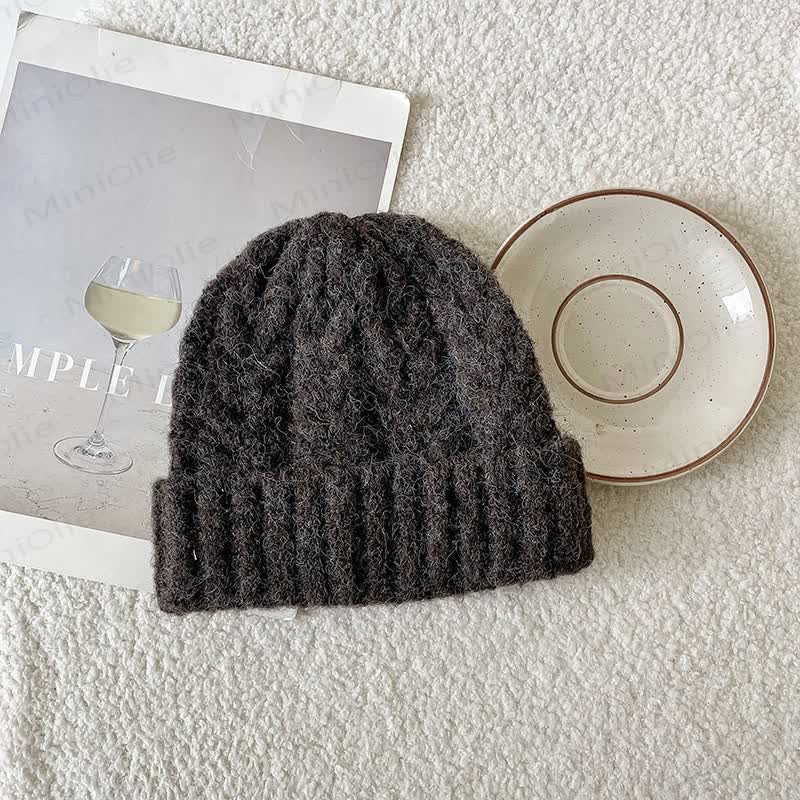 Baby Toddler Solid Color Twist Beanie