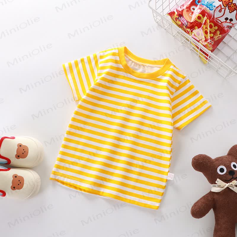 Kids Simple Striped Base Layer T-Shirt