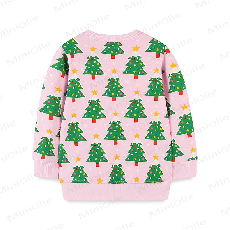 Kid Christmas Tree Print Sweatshirt