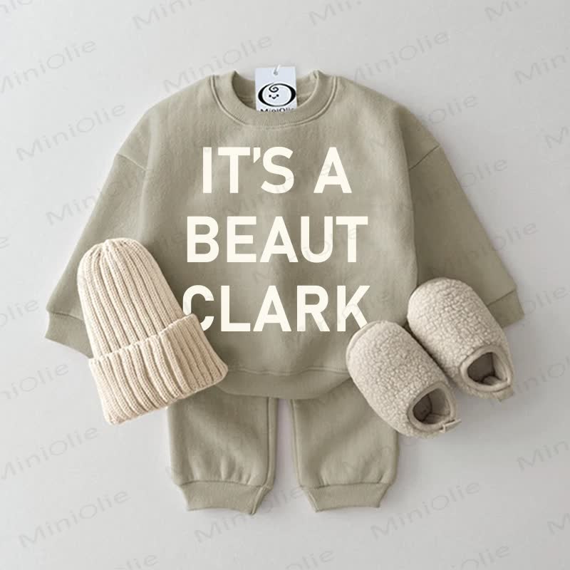 IT'S A BEAUT CLARK Baby Grey Green 2-piece Set