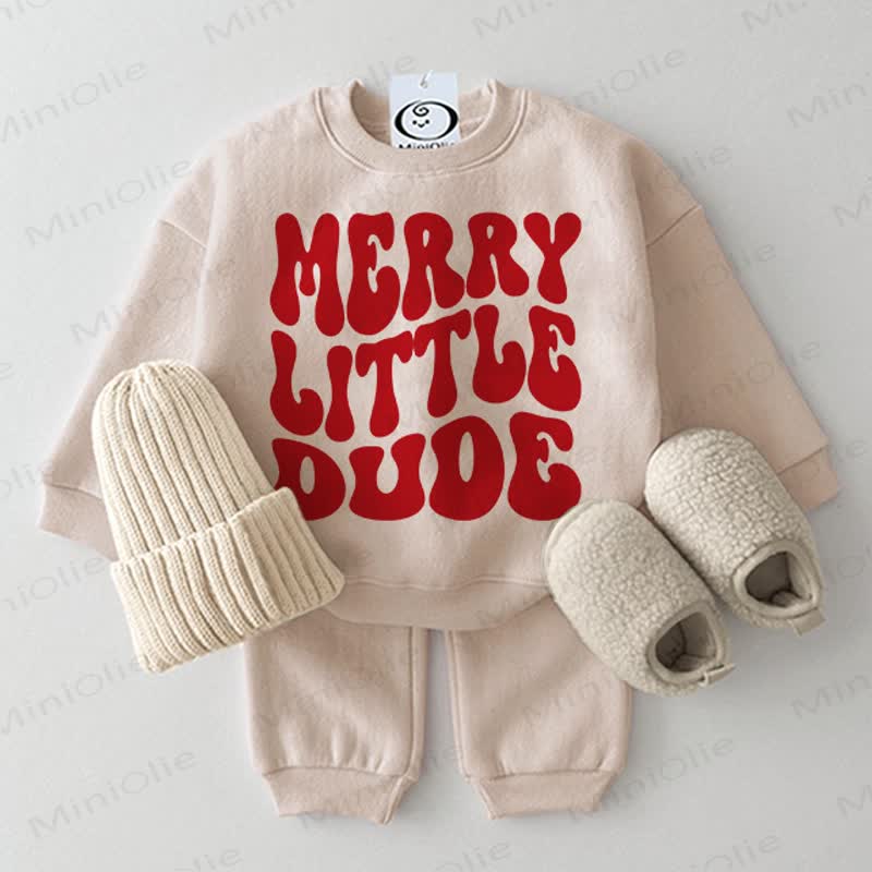 MERRY LITTLE DUDE Baby Beige 2-piece Set