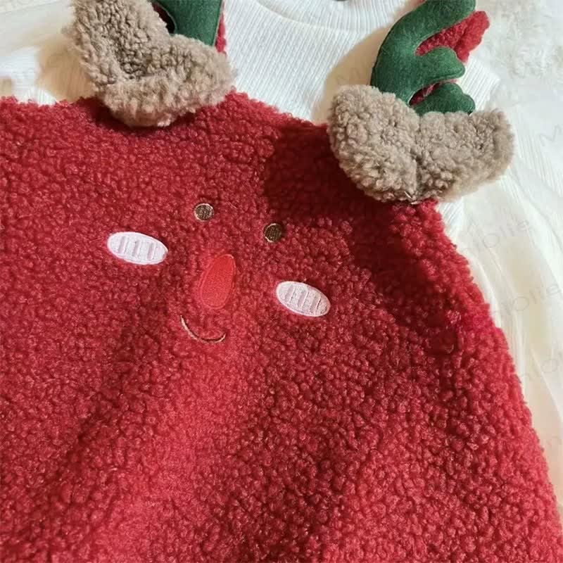 Baby Toddler Girl Polar Fleece Deer Dress