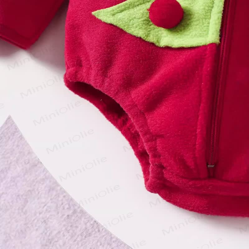 Baby Christmas Tree Hooded Bodysuit with Socks