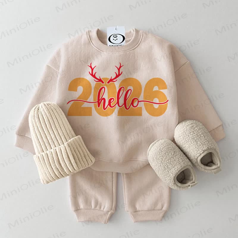 HELLO 2026 Baby Beige 2-piece Set
