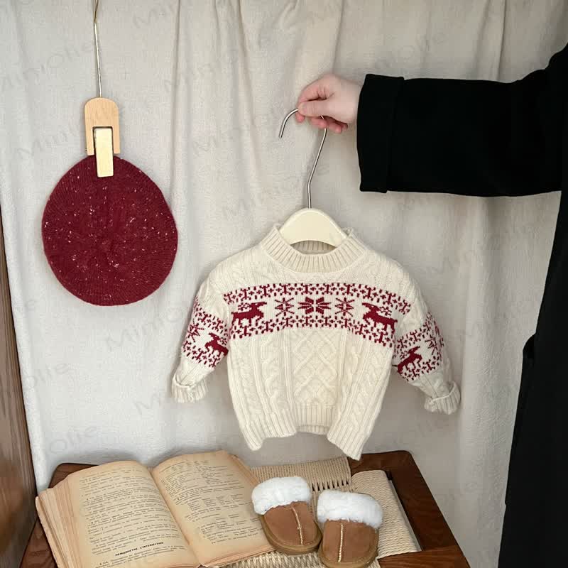 Baby Boy Christmas Knitting Sweater