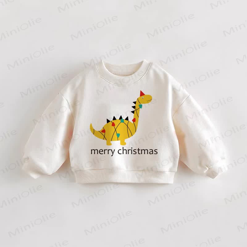 Baby Toddler Christmas Dinosaur Sweatshirt