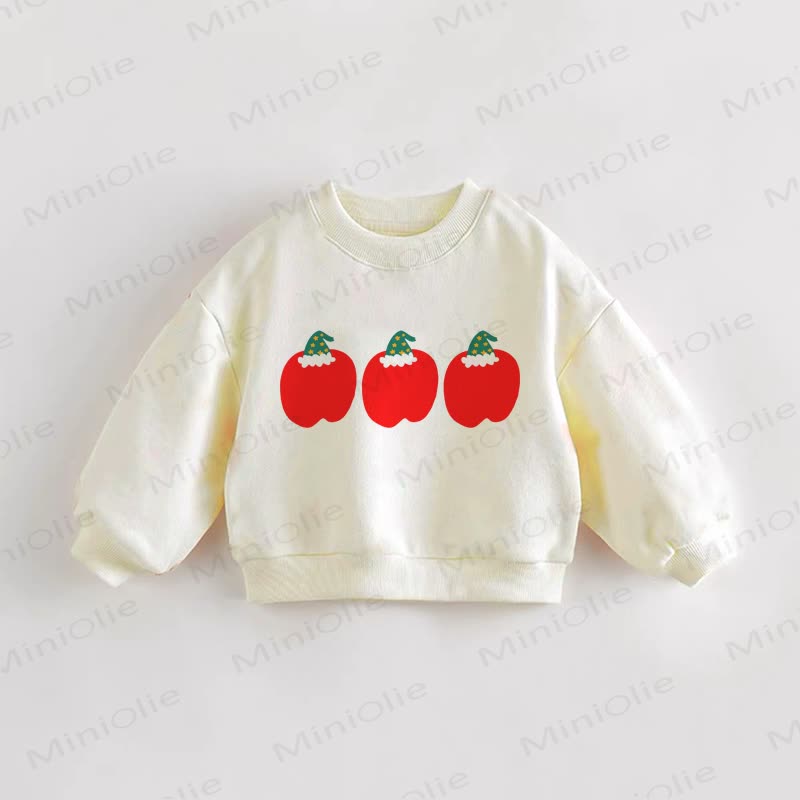 Baby Toddler Christmas Apples Sweatshirt