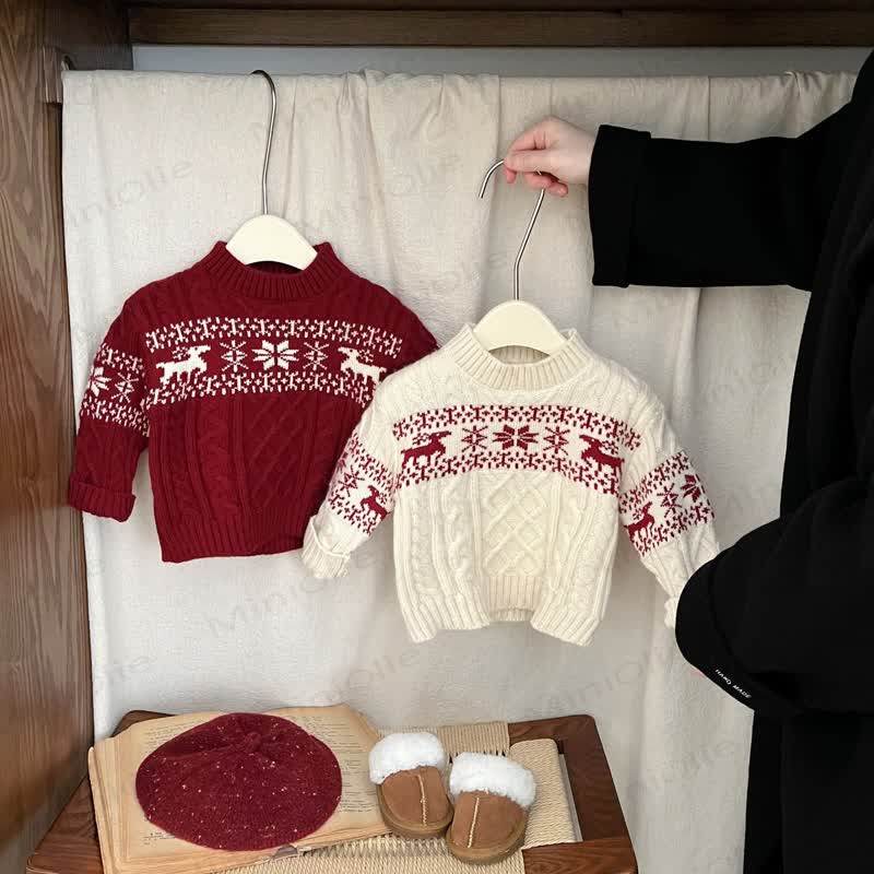 Baby Boy Christmas Knitting Sweater
