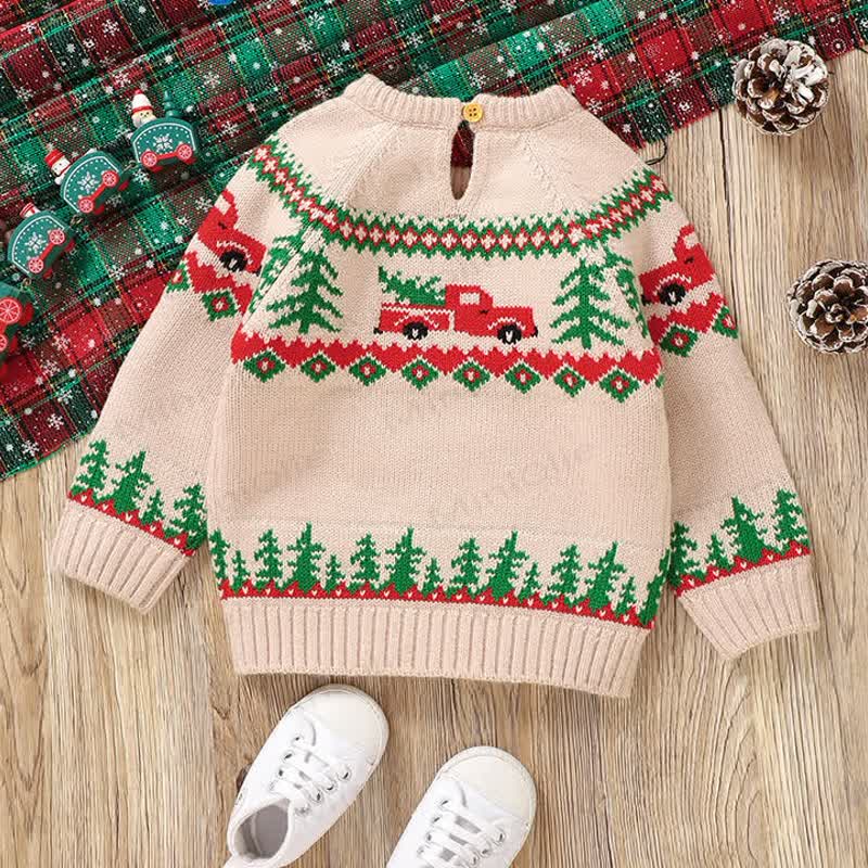 Baby Christmas Knitted Jacquard Sweater