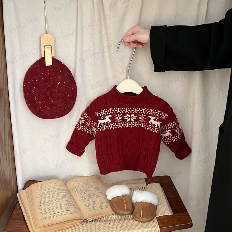 Baby Boy Christmas Knitting Sweater