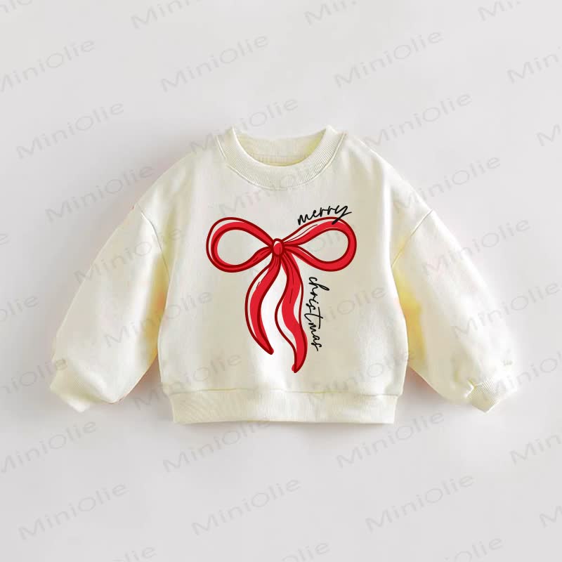 MERRY CHRISTMAS Baby Cream Sweatshirt